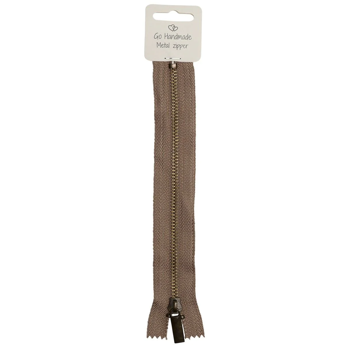 Metallinen vetoketju - Beige - Image 3