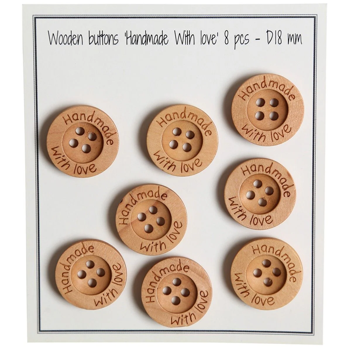 Puunapit - Handmade with Love - 18 mm