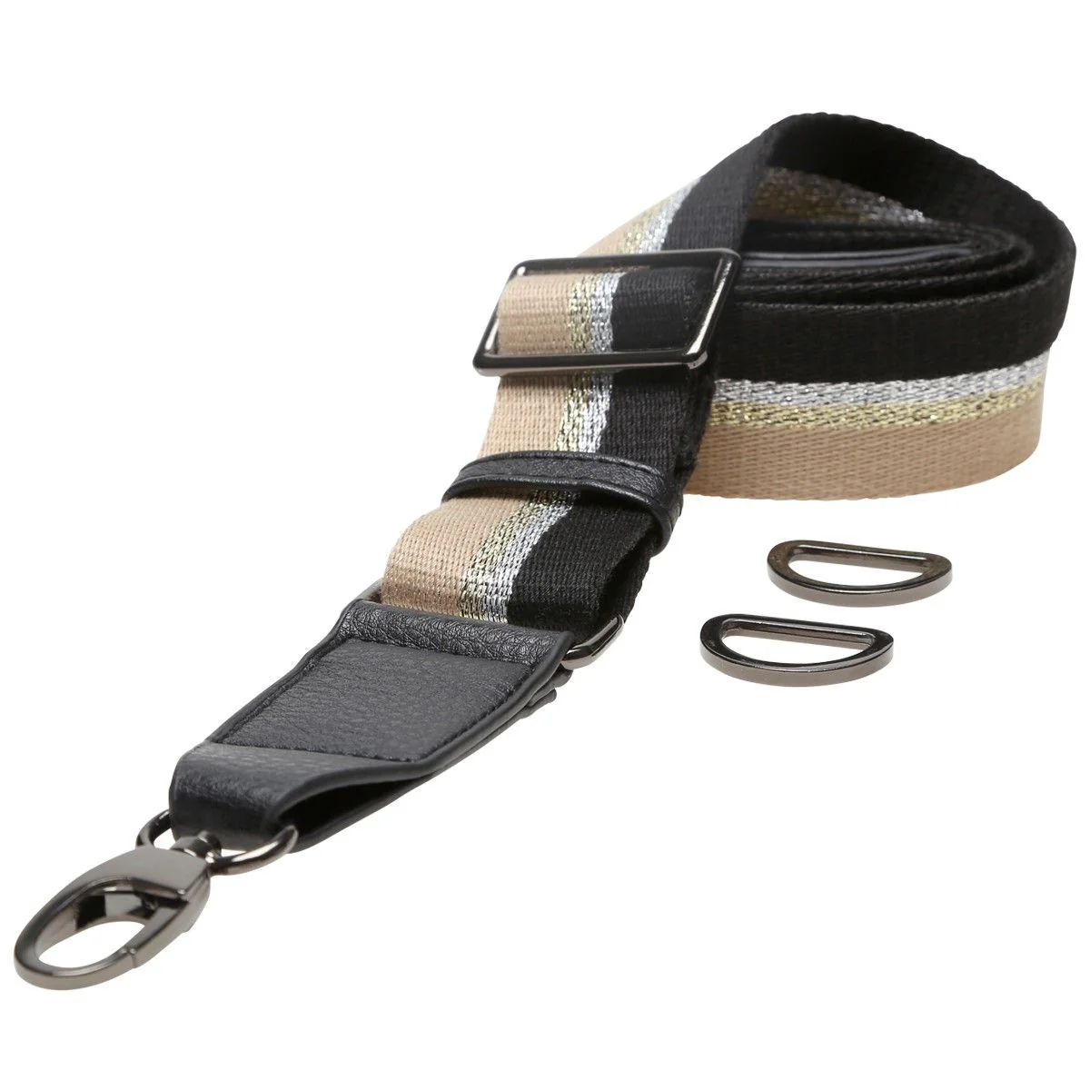 Puuvillainen olkalaukun hihna - Säädettävä 80–125 cm x 38 mm - Image 3