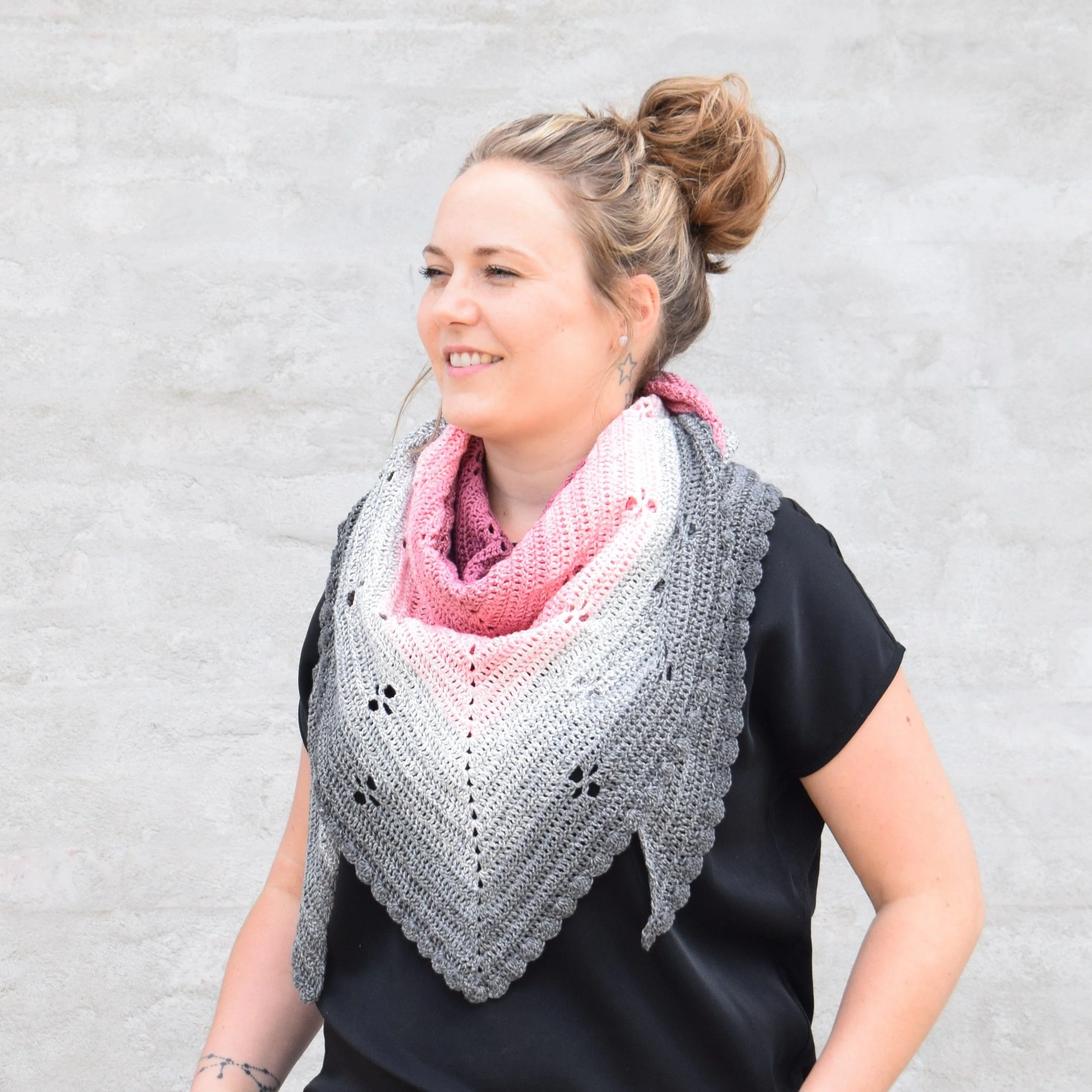 Flying Flowers - Shawl