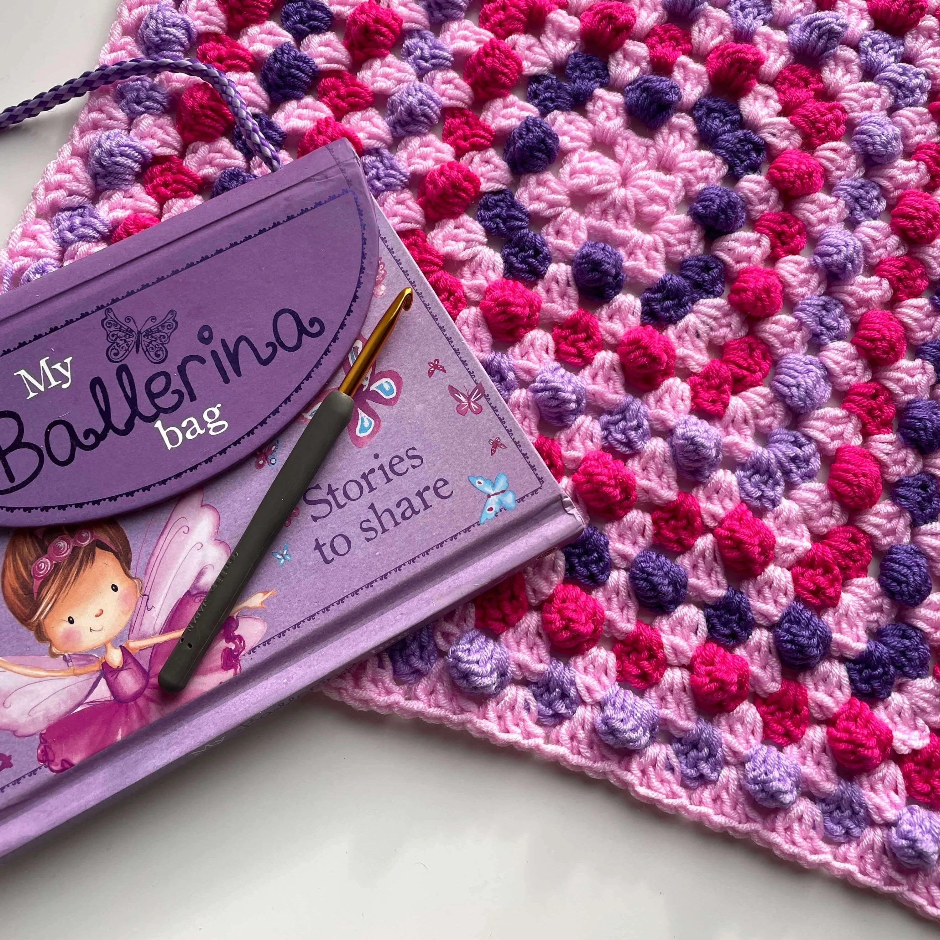 Bella’s Bobble Granny Square - Blanket - Image 2