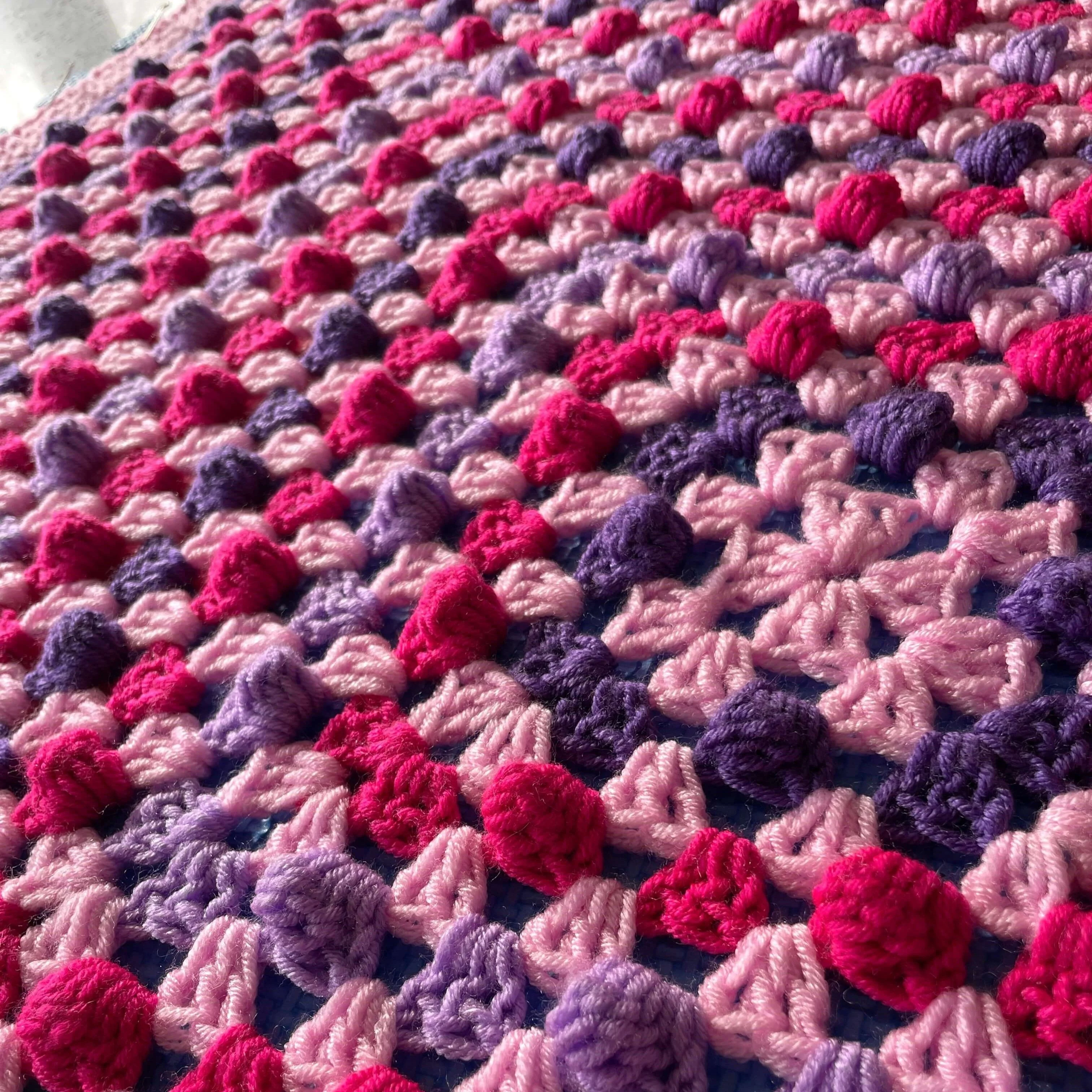 Bella’s Bobble Granny Square - Blanket - Image 4