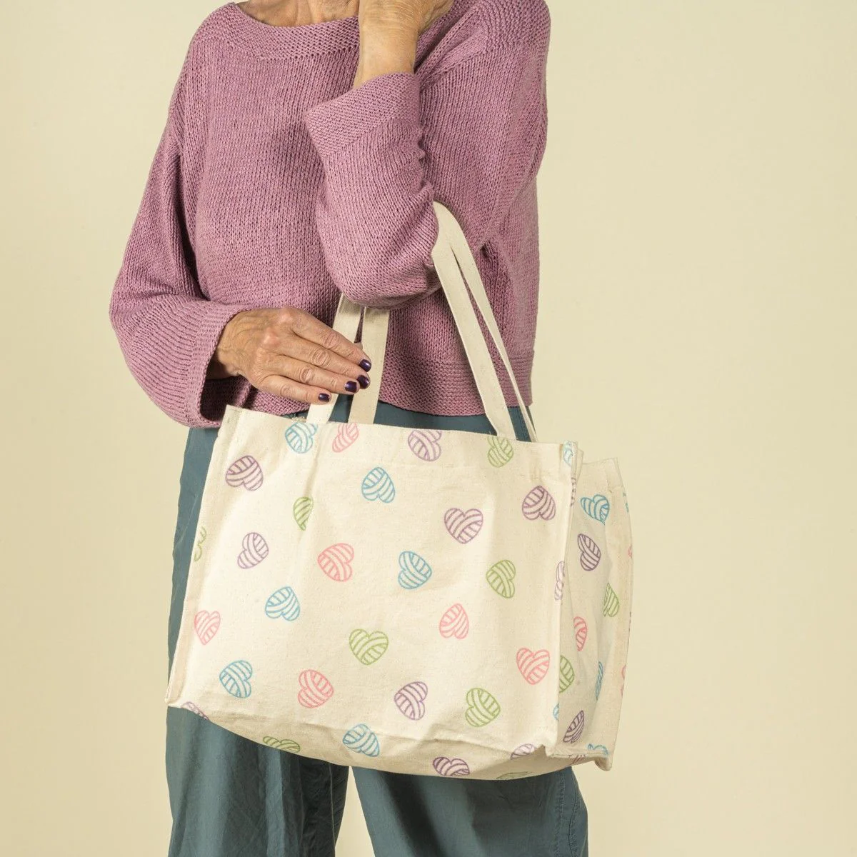 Canvas Shopper nyörikiristyksellä - Image 4