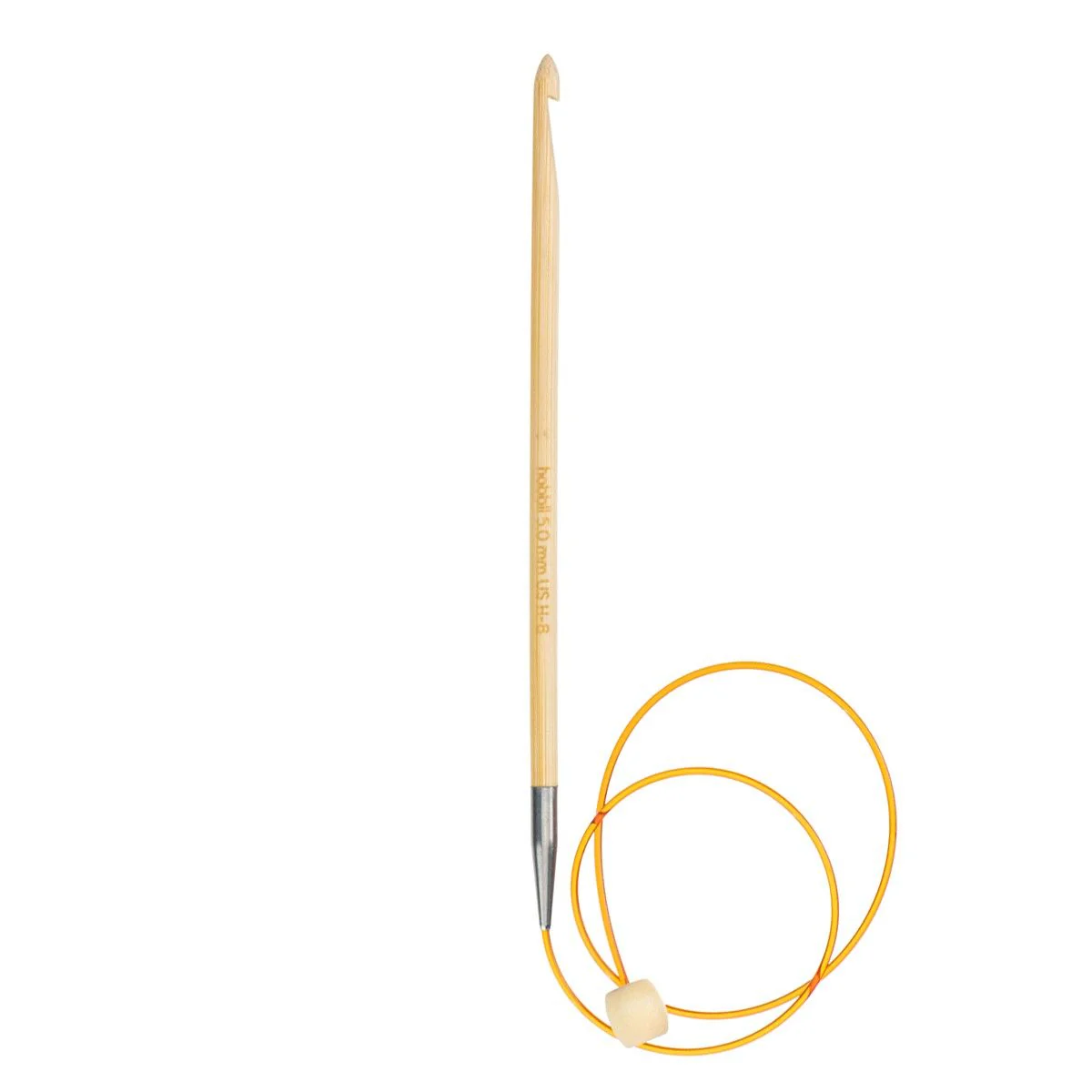 Bambus Tunisialainen Virkkuukoukku Kaapelilla - 50 cm