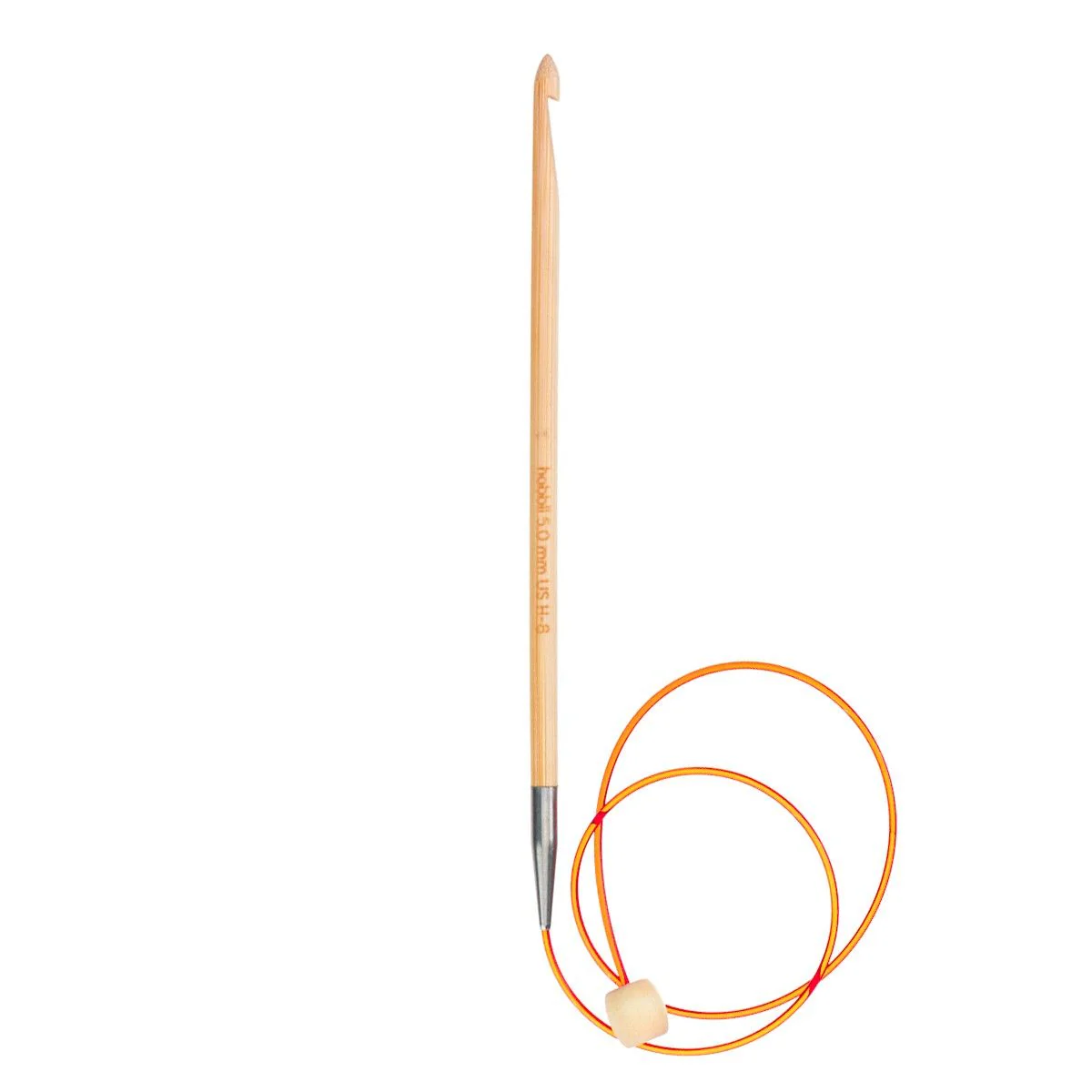 Bambus Tunisialainen Virkkuukoukku Kaapelilla - 50 cm - Image 9