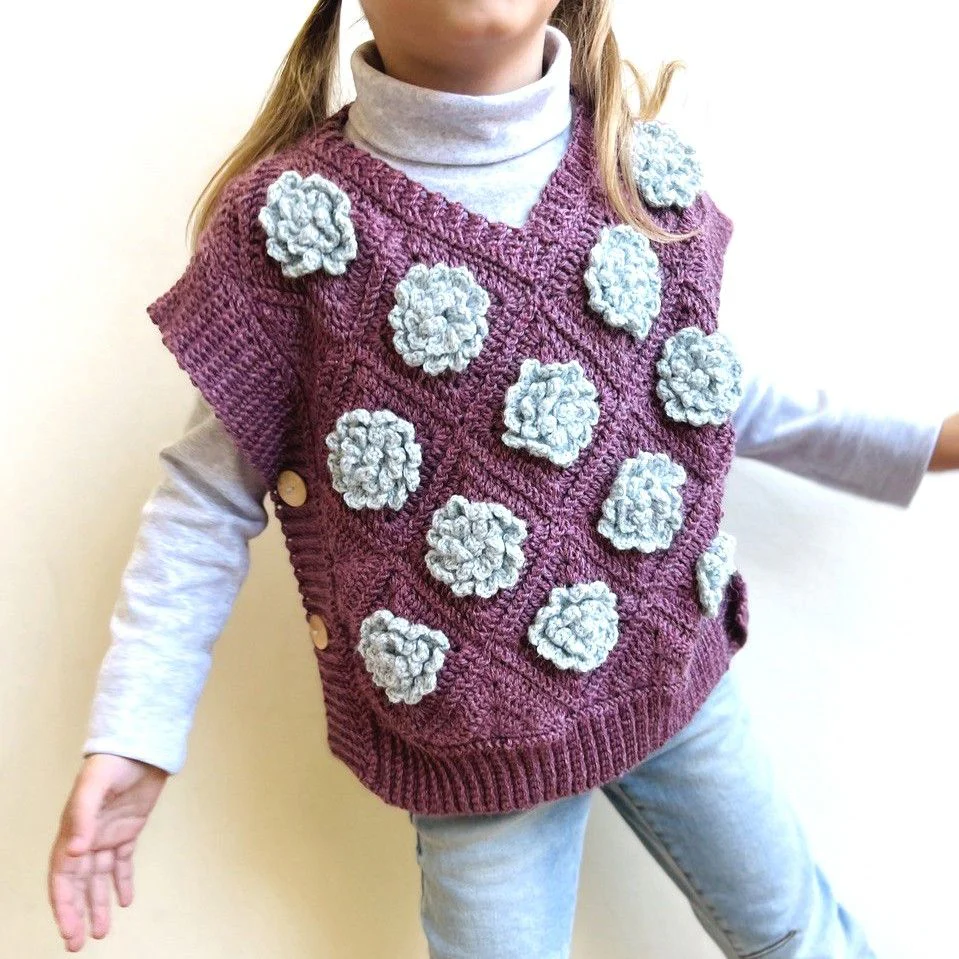 Snowrose - Children’s Vest - Image 2