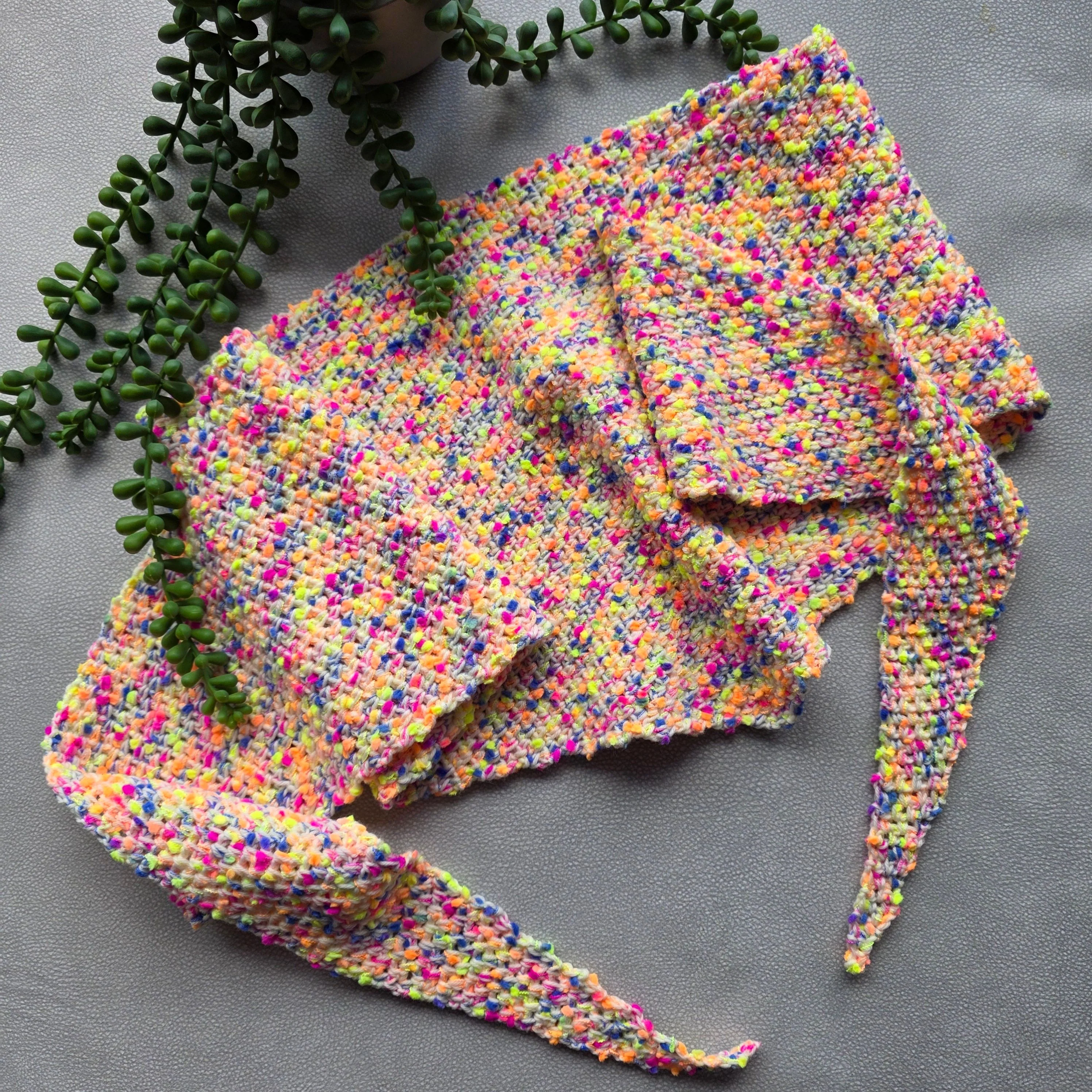 Candy Moss Stitch - Scarf - Image 4